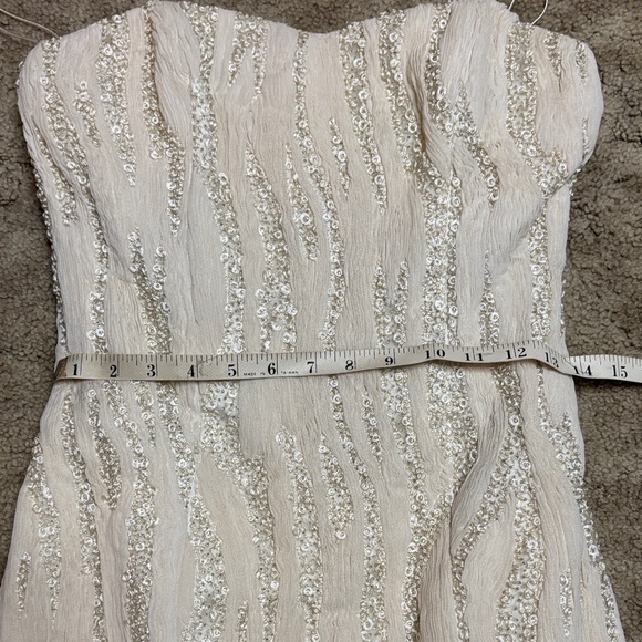 Isabelle Armstrong Cream Strapless Bridal Dress - Picture 8 of 10